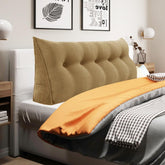 Triangular Reading Pillow Backrest Corduroy(100% Cotton)—Taupe